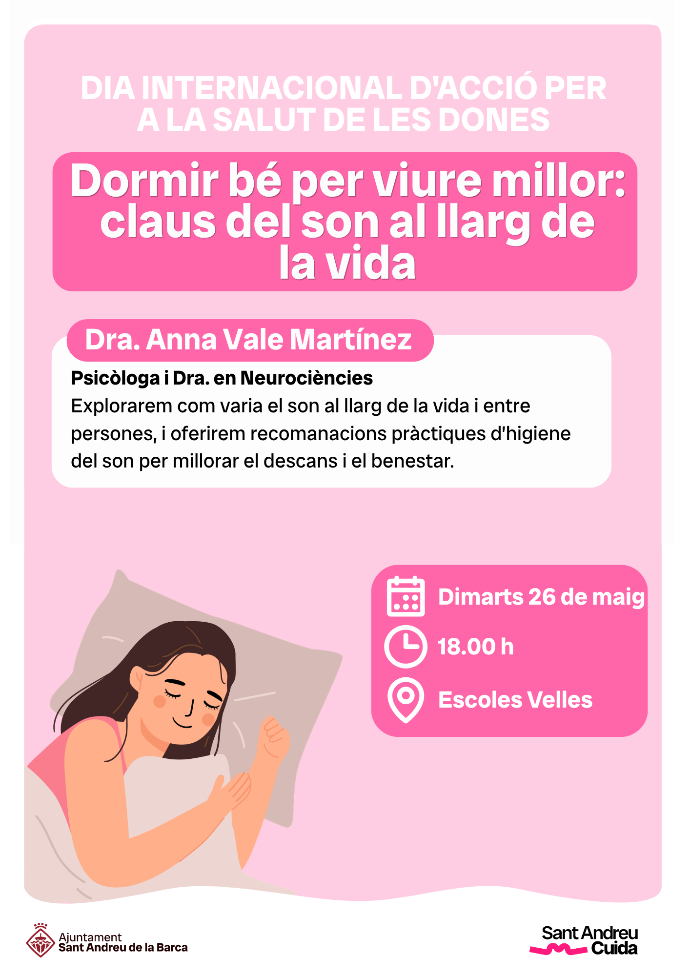 Xerrada: Dormir bé per viure millor: claus del son al llarg de la vida